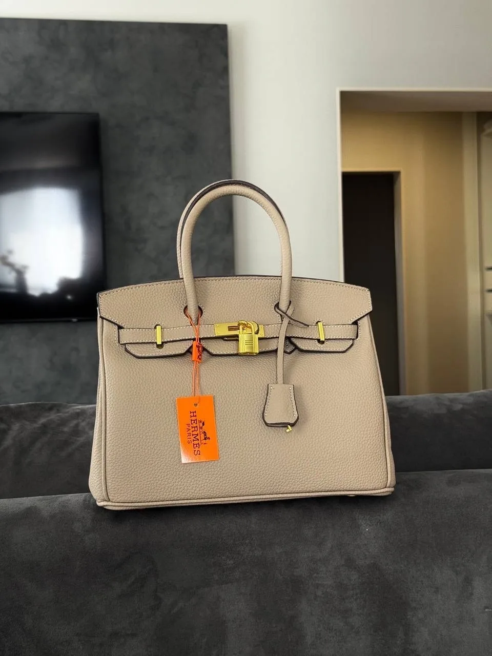 Сумка HERMES из экокожи Люкс — фото 4