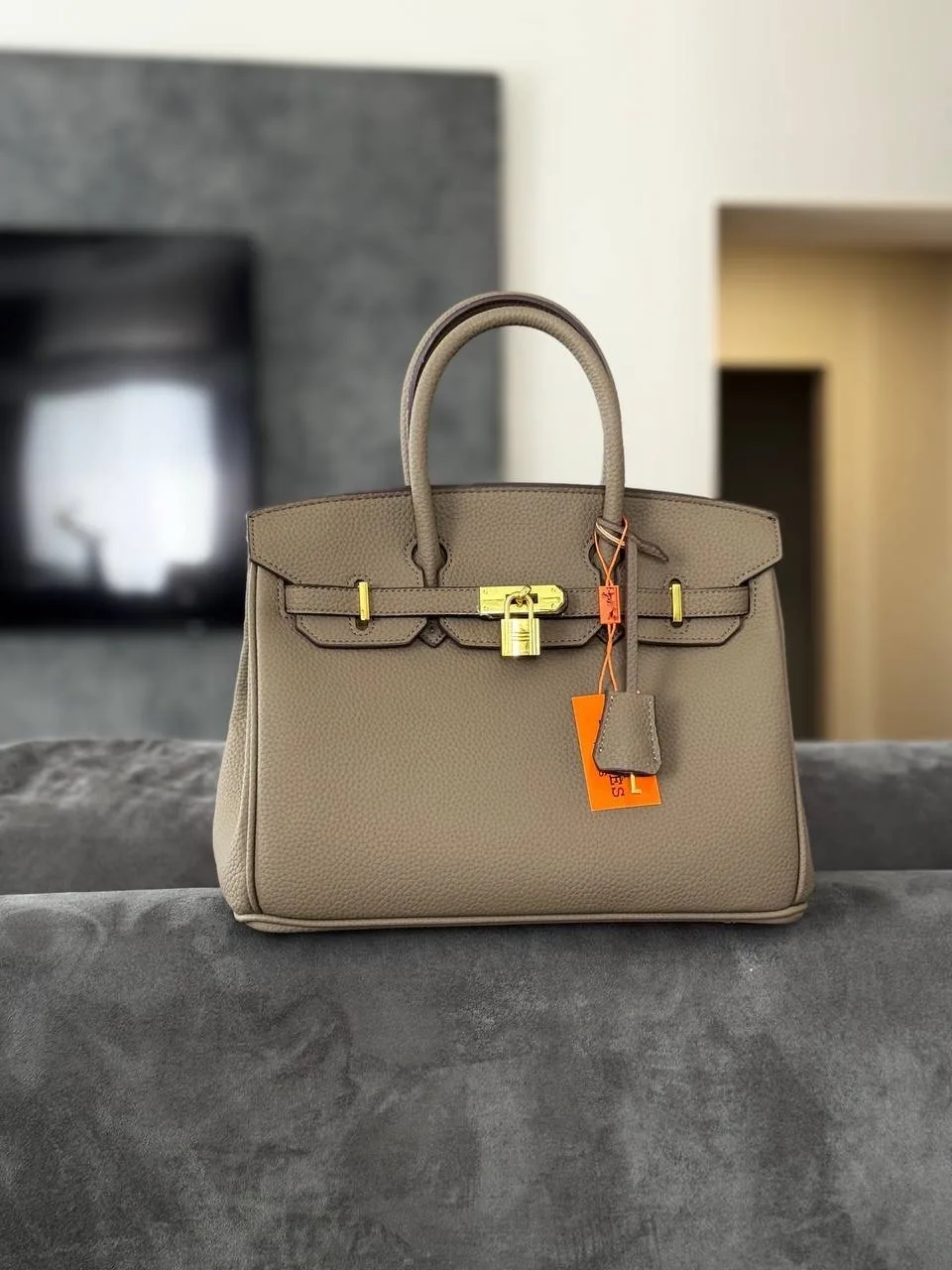 Сумка HERMES из экокожи Люкс — фото 5