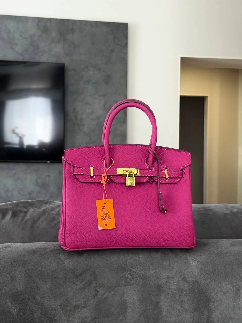 Сумка HERMES из экокожи Люкс — фото 8
