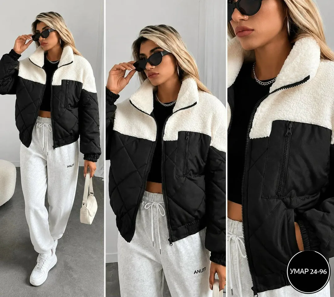 Куртка Vip Collection синтепон + барашка — фото 1