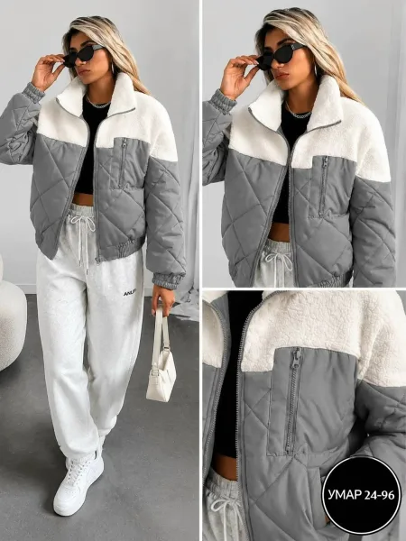 Куртка Vip Collection синтепон + барашка — фото 14