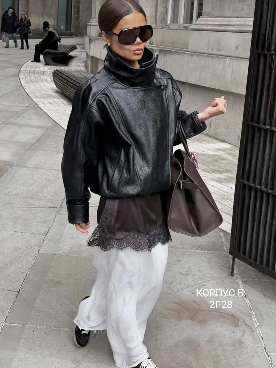 Стильная косуха Чёрный — фото 2