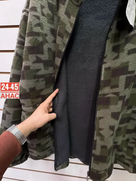 Тёплая мужская толстовка с начёсом, подходит для зимнего сезона — фото 6