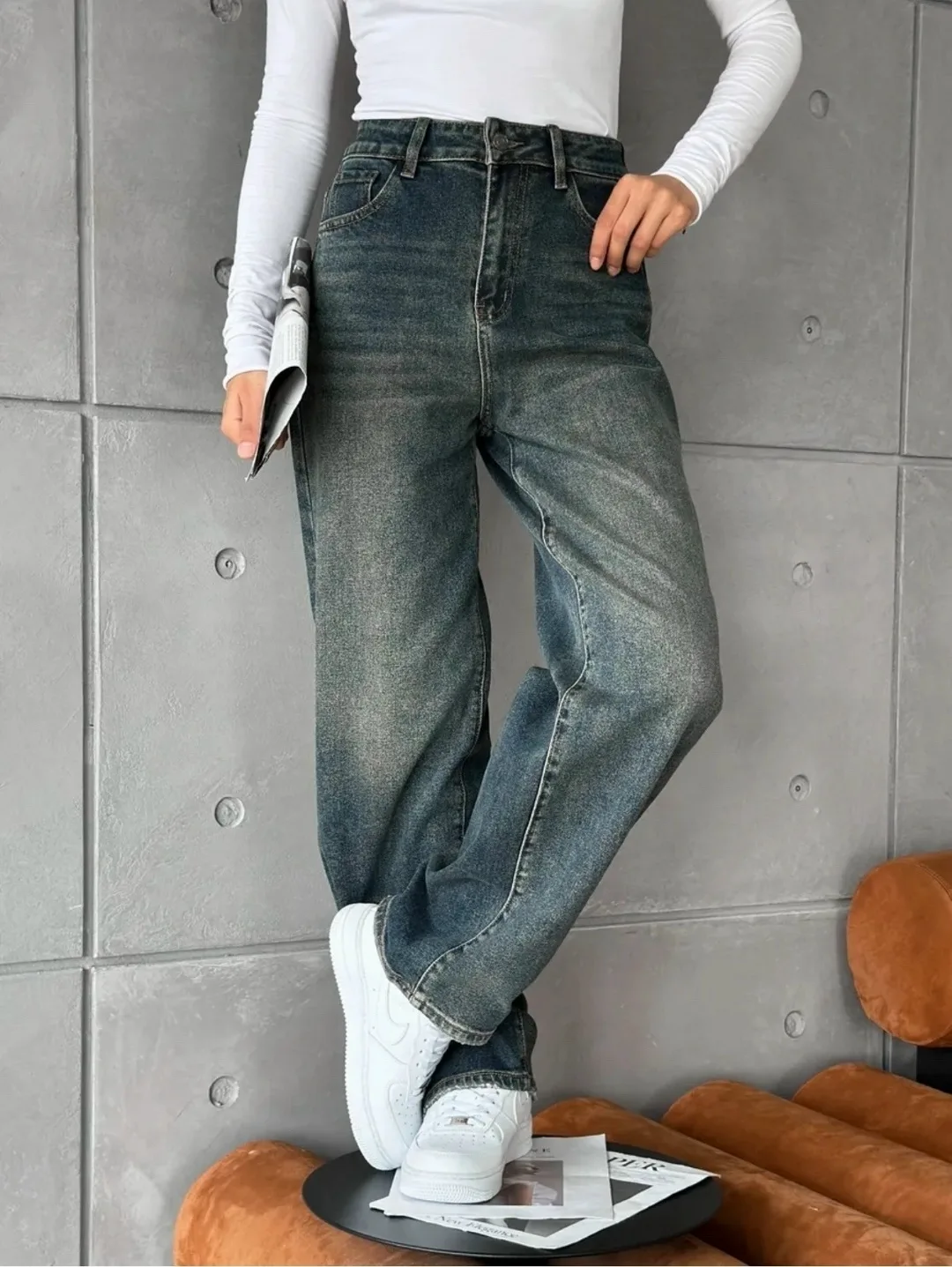 Джинсы BAGGY из 100 хлопка 100 / Premium — фото 2