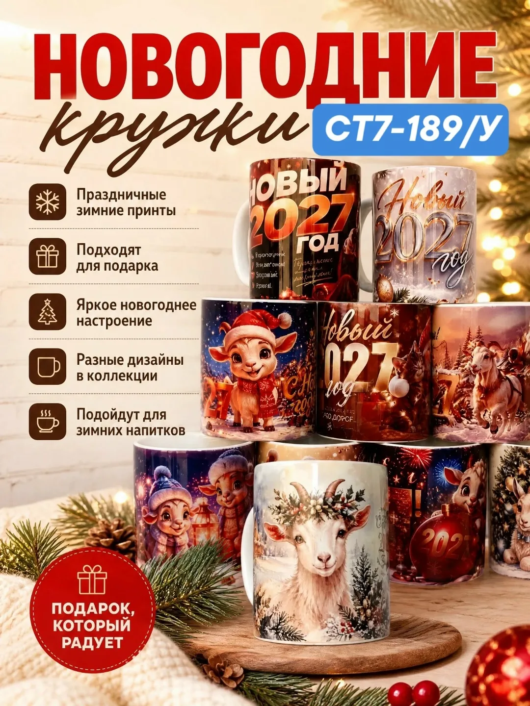 Новогодняя кружка — фото 1
