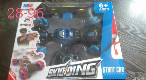 Машинка-перевёртыш HYPER SKIDDING на управлении жестами, машина радиоуправляемая со светом, детский игрушечный транспорт — фото 2