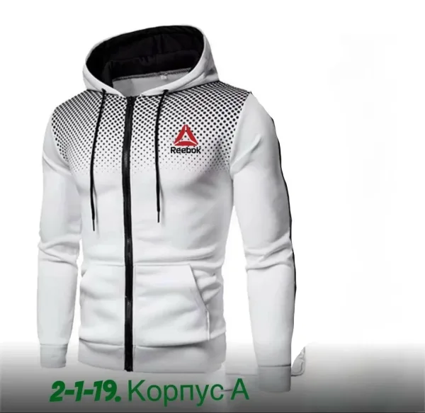 Спортивная толстовка из качественного хлопка двухнитка — фото 3
