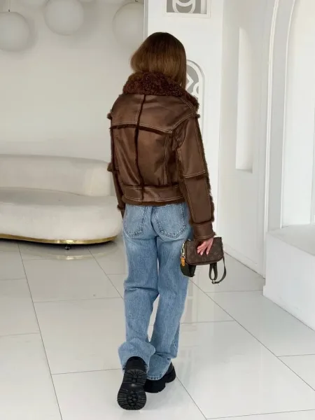 𝐍𝐞𝐰 𝐂𝐨𝐥𝐥𝐞𝐜𝐭𝐢𝐨𝐧, кожзам мех лисы, экокожа — фото 15