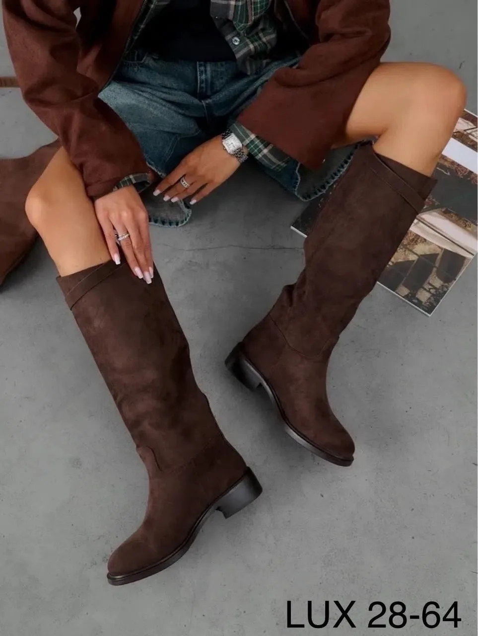 Сапоги Hermes из экокожи — фото 9