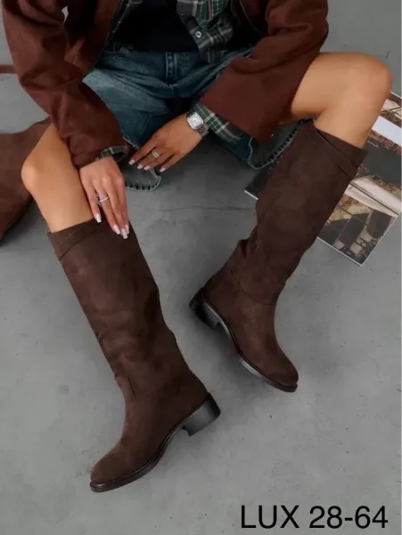 Сапоги Hermes из экокожи — фото 10