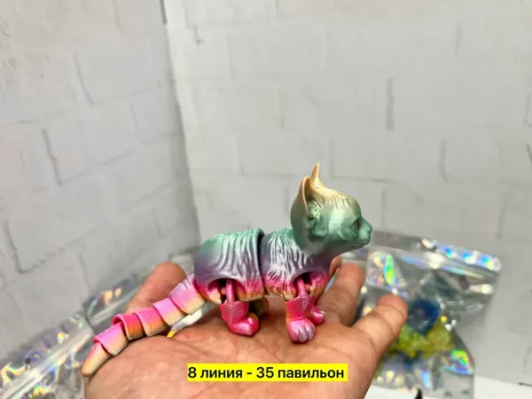 3Д игрушки кошечки из пластика — фото 3