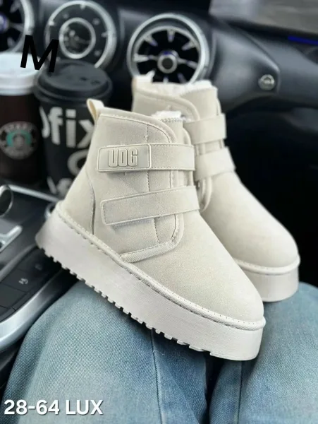 Дутики женские UGG ПЛАТФОРМЕ НА ЗИМУ, сетка — фото 1