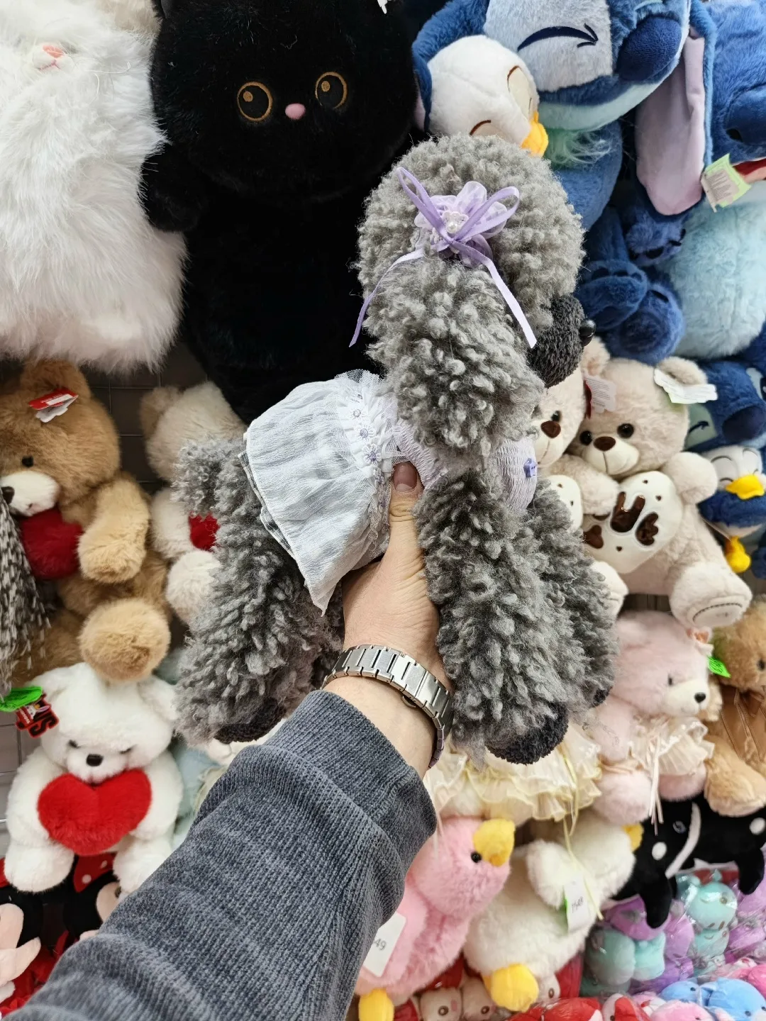 Плюшевая игрушка пудель с декоративными шариками — фото 2