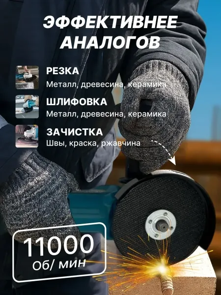 Болгарка аккумуляторная — фото 8