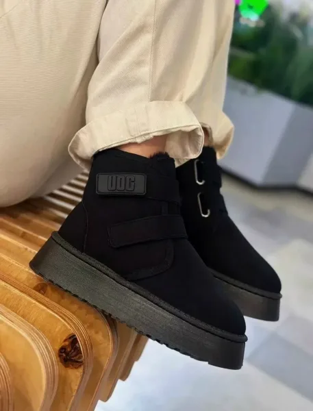 Угги женские UGG ПЛАТФОРМЕ НА ЗИМУ, сетка — фото 9