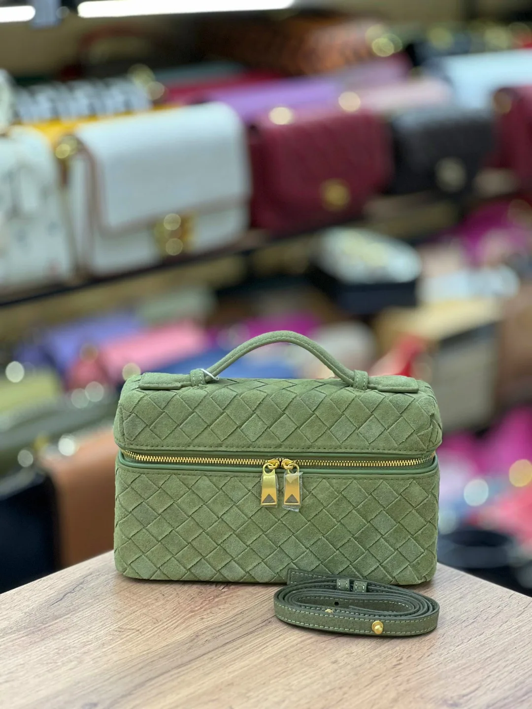 Сумка Bottega Veneta из замши — фото 7