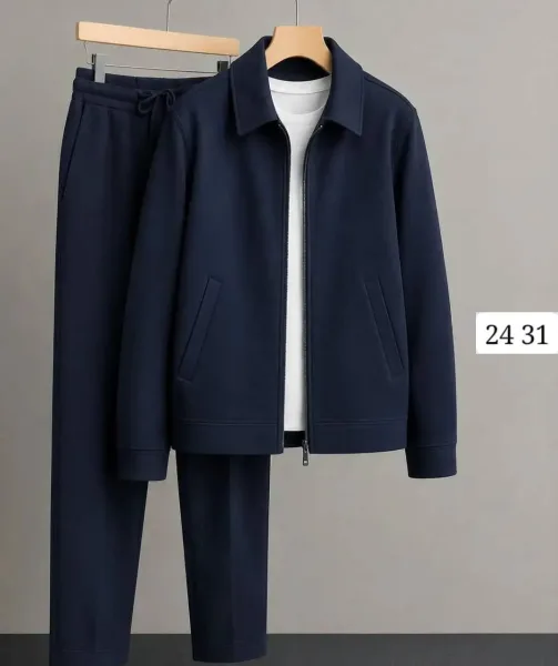 Костюм двойка мужской Чёрный — фото 1