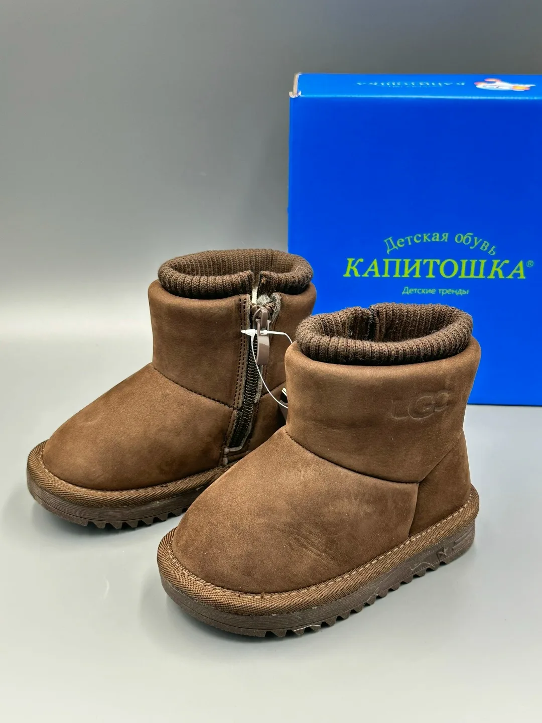 Угги для зимы из натуральной кожи и меха — фото 11