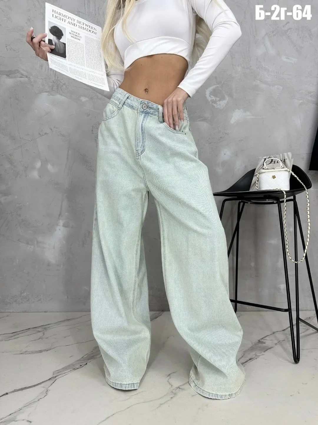 Джинсы баги DENIM — фото 2