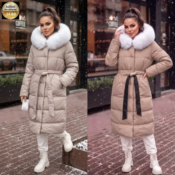 Зимняя куртка двухсторонняя съемный мех — фото 2
