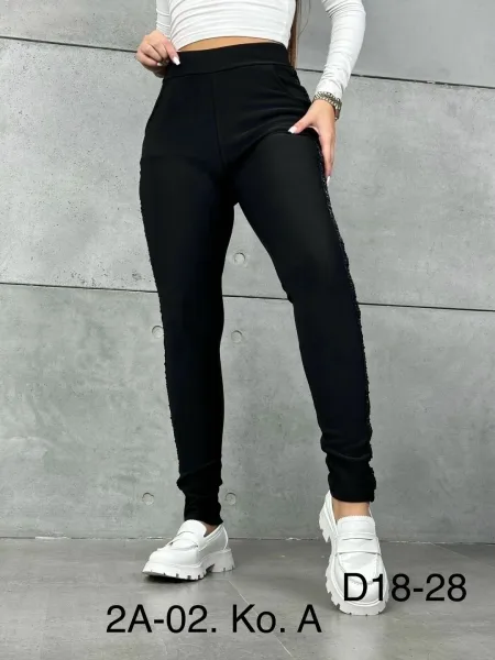 Лосины с карманами Чёрный — фото 4