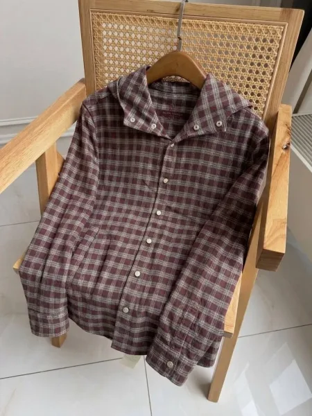 Рубашка Brunello Cucinelli из хлопка высшего сорта с идеальной посадкой — фото 5