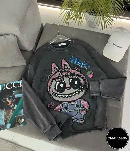 Стильная, удобная и теплая кофточка из фабричного материала люкс — фото 10