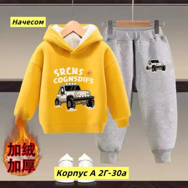 Костюм двойка из двухнитки с начесом, подходит для повседневной носки — фото 1