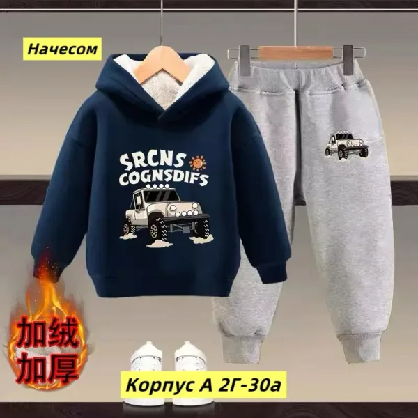 Костюм двойка из двухнитки с начесом, подходит для повседневной носки — фото 3