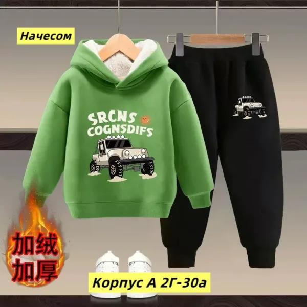 Костюм двойка из двухнитки с начесом, подходит для повседневной носки — фото 16
