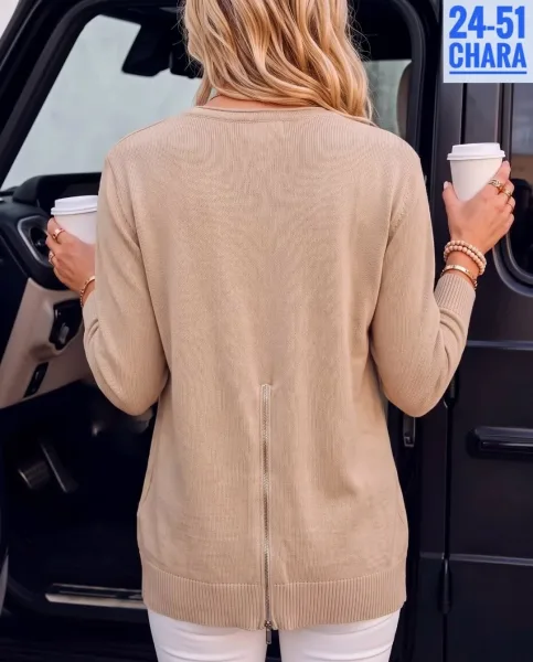 Вязаный свитер из кашемира с яркими расцветками и рабочим замком — фото 74