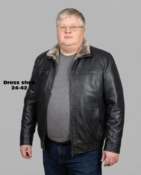 Куртка из искусственной кожи — фото 10