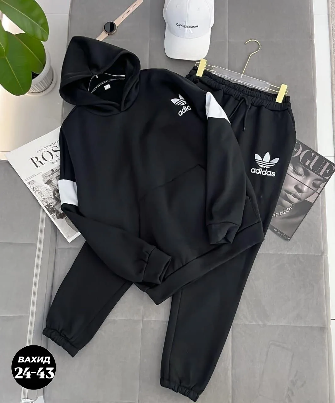 Мужской спортивный костюм Adidas Чёрный — фото 5