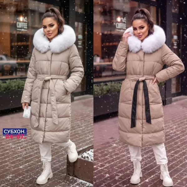 Зимняя куртка двухсторонняя съемный мех — фото 2