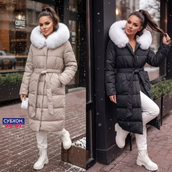 Зимняя куртка двухсторонняя съемный мех — фото 3
