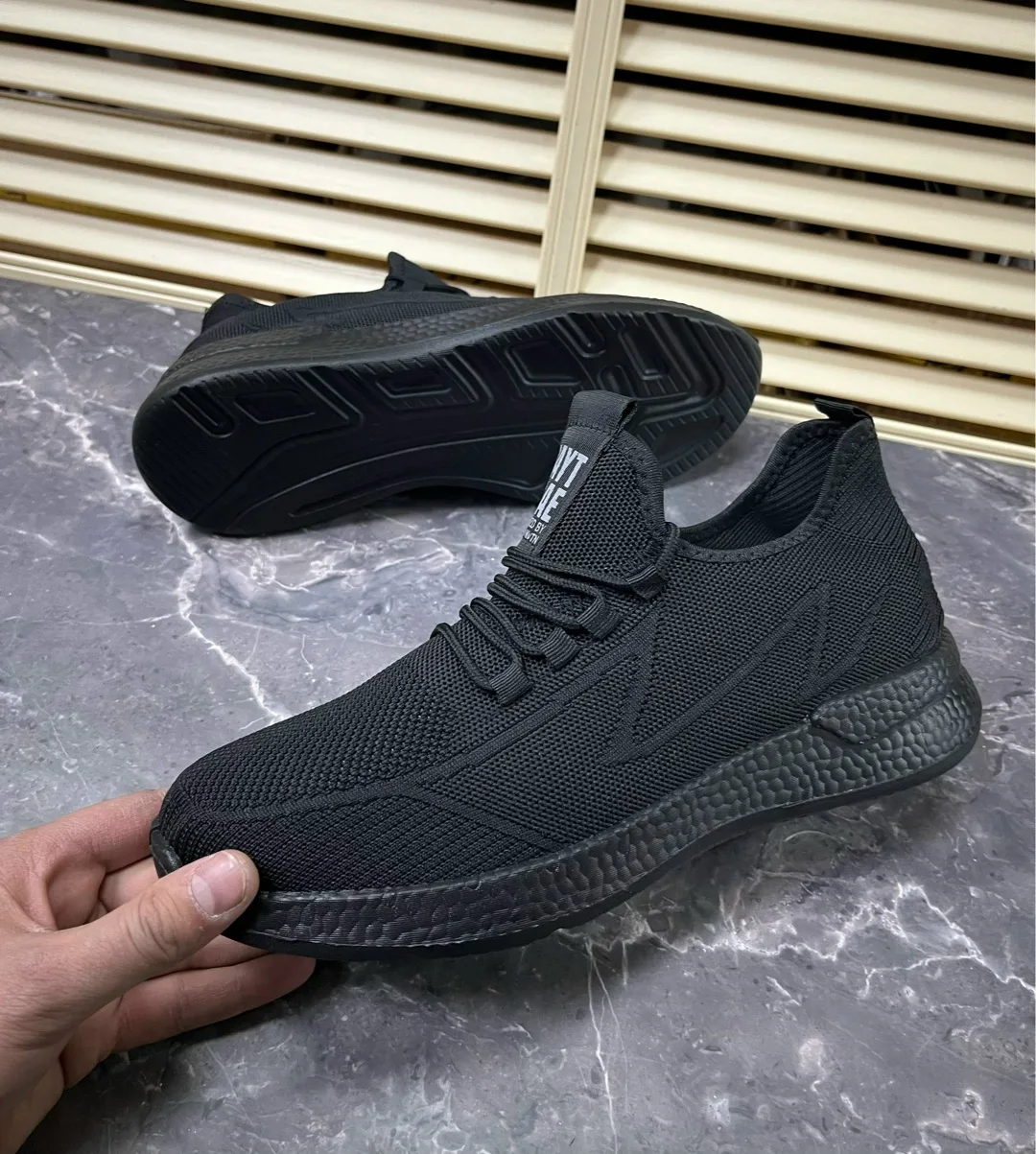 Мужские кроссовки из сетчатого материала — фото 9