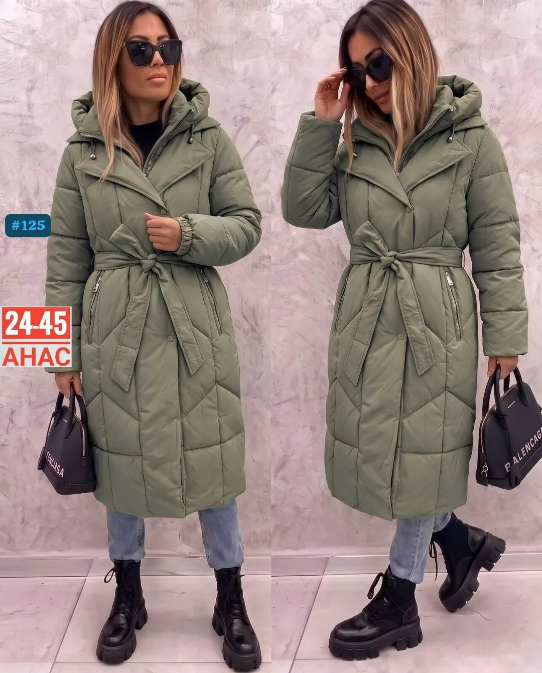 Утеплённая куртка из фабричного материала с наполнителем холофайбер — фото 3