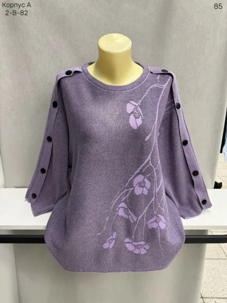 Свитер из смесового материала (65 хлопок 65 COTTON, 35 POLYESTER — фото 15