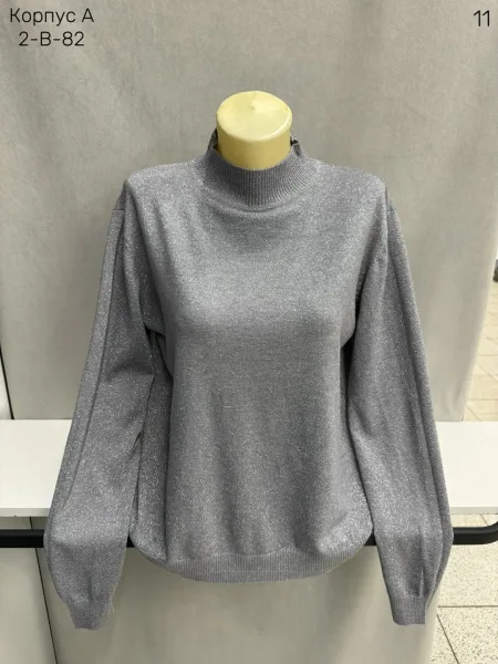 Водолазка из смесового материала с добавлением кашемира и ангоры — фото 38