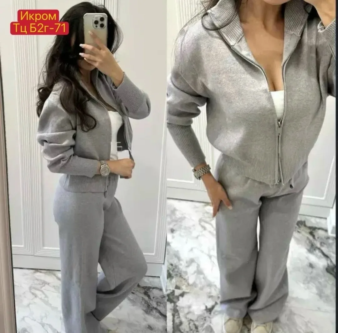 Костюм двойка из мягкой вискозы с добавлением кашемира — фото 4