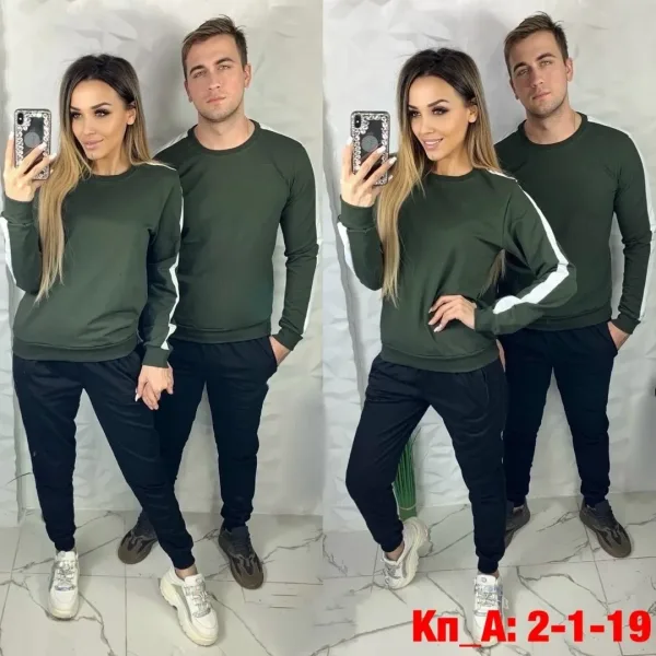 Спортивный костюм из двухниточного хлопка — фото 18