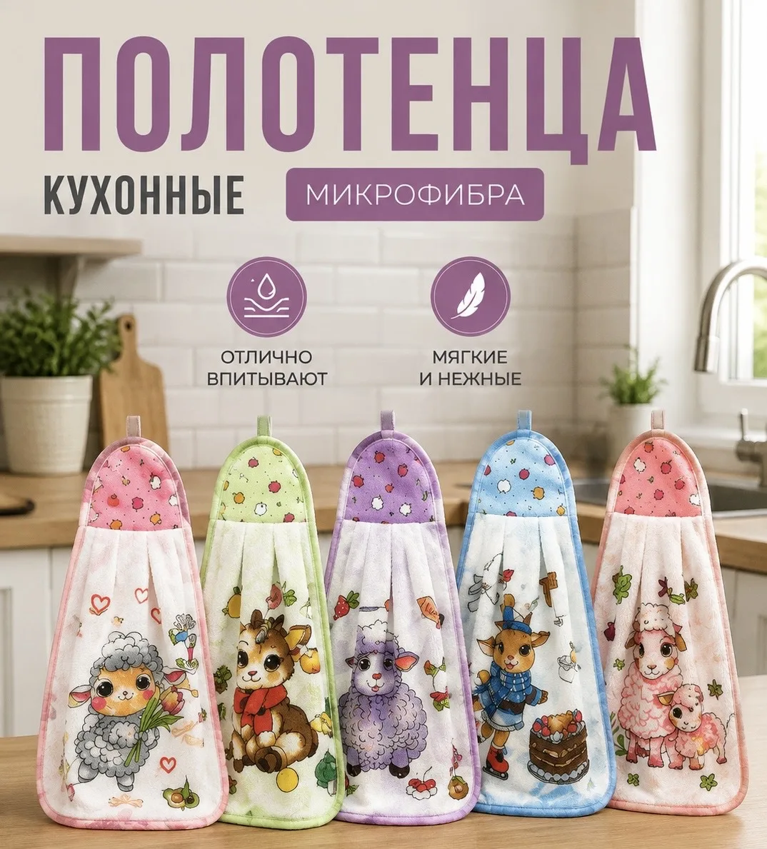 Полотенце, микрофибра — фото 4