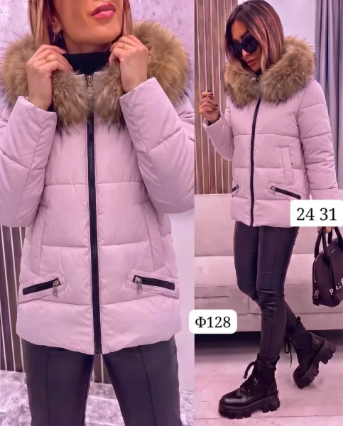 Удлинённая женская куртка тепло, комфорт и стильноРаз 46 48 50 52 54 Фабричная — фото 4