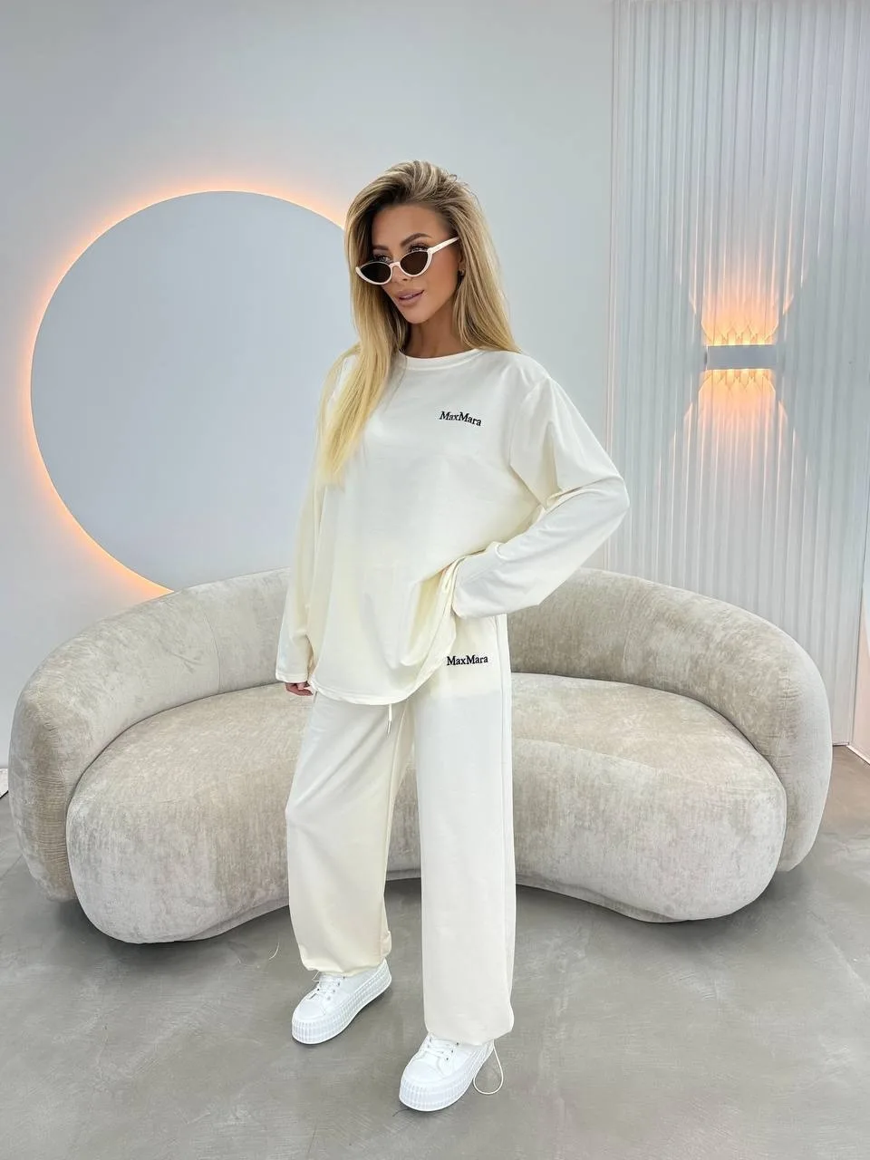 Женский костюм двойка Max Mara, хлопок — фото 2