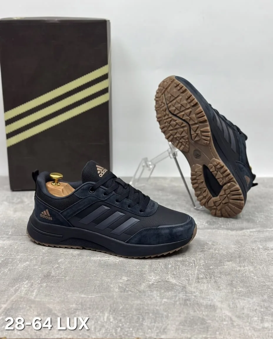 Кроссовки мужские Adidas из натуральной замши — фото 5