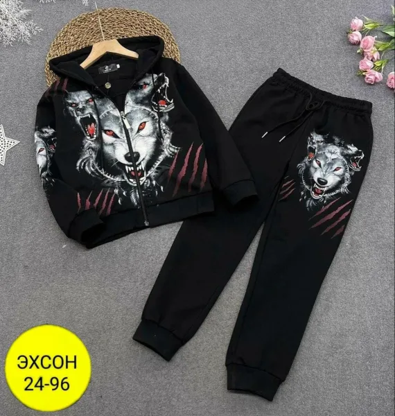 Костюм подростковый двухниточный на флисе — фото 1