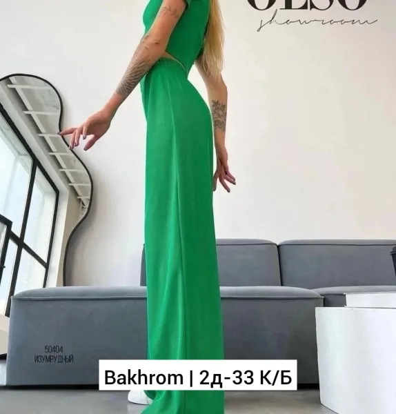 Базовый костюм из тянущейся турецкой ткани лапша — фото 2