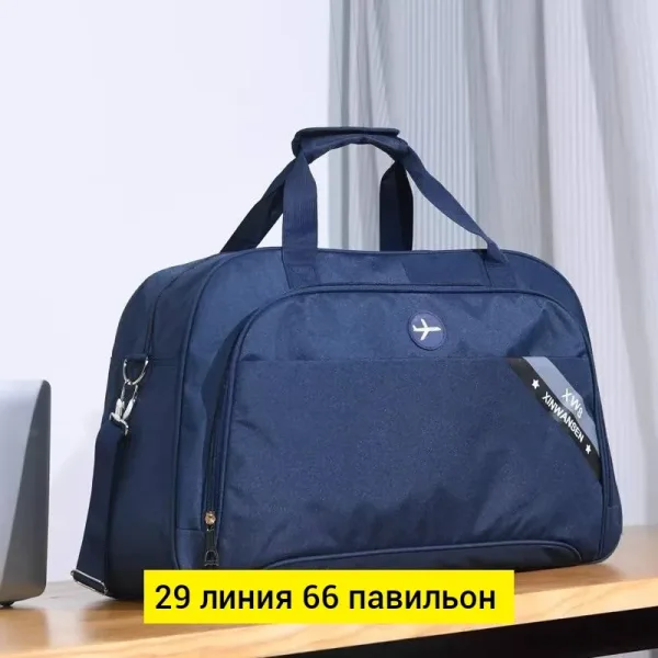 Спортивная сумка из водонепроницаемой ткани с регулируемым плечевым ремнем — фото 6