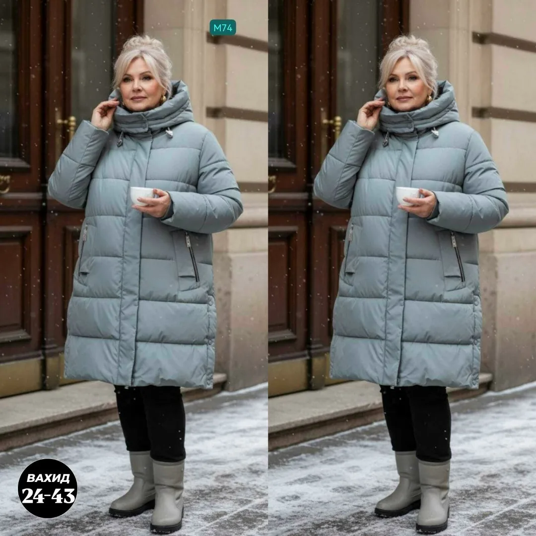Лёгкая зимняя куртка с наполнителем холофайбер — фото 2