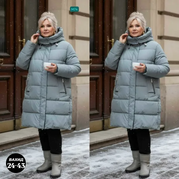 Лёгкая зимняя куртка с наполнителем холофайбер — фото 2